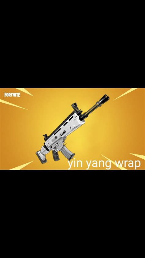 A White And Black Fortnite Weapons Wrap I Think Its A Pretty Cool