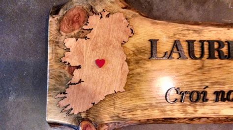 Custom Made Pine Slab Wood Sign Laser Engraved And Laser Cut Etsy