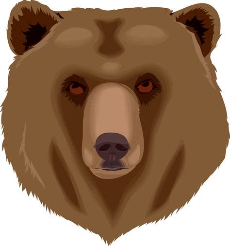 Grizzly Bear Head Clip Art Png Download Full Size Clipart 5190858