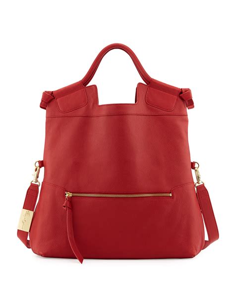 Lyst Foley Corinna Foley Corinna Mid City Zip Tote Bag Cherry Red