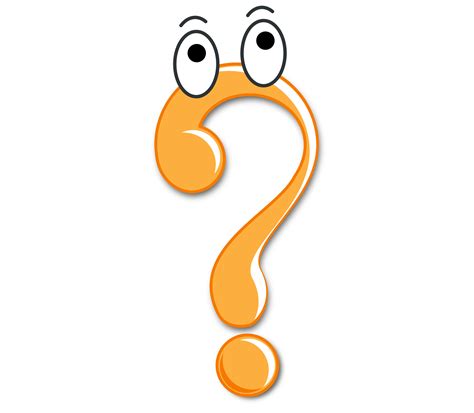clipart question mark symbol with cartoon eyes
