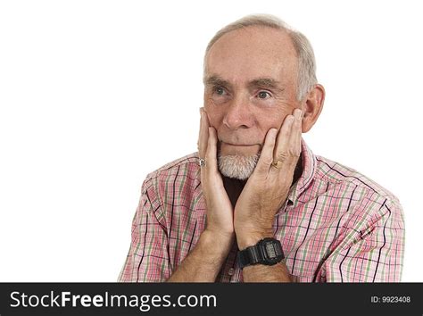 Senior Man With Thoughtful Expression Free Stock Images And Photos