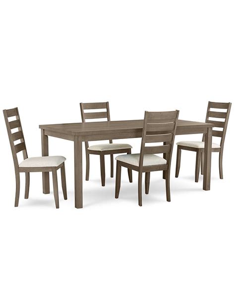 Macys Max Meadows Laminate 5 Pc Dining Set Rectangular Table 4 Side
