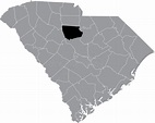 Mapa De Ubicación Del Condado De Fairfield De Carolina Del Sur ...