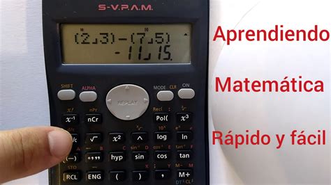 Como Hacer Operaciones Con Fracciones En Calculadora Científica Youtube