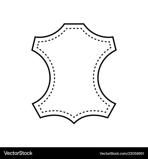Leather Logo Icon Recycled Symbol Royalty Free Vector Image