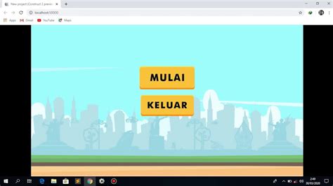 Tutorial Cara Membuat Game Sederhana Menggunakan Construct Youtube