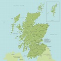 Political map of Scotland - royalty free editable vector map - Maproom