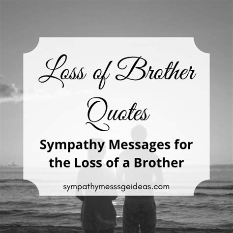 Sympathy Card Message For Loss Of Brother