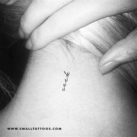 Seek Temporary Tattoo Set Of 3 Small Tattoos Nape Tattoo V