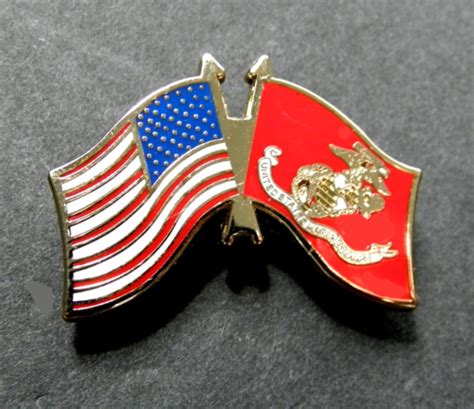 Marine Corps Marines Combo Flag Lapel Pin Badge 125 Inches Usmc Us Ebay