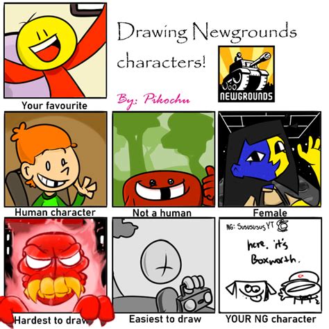 Yet Another Drawing Newgrounds Characters Meme By Sususususman On
