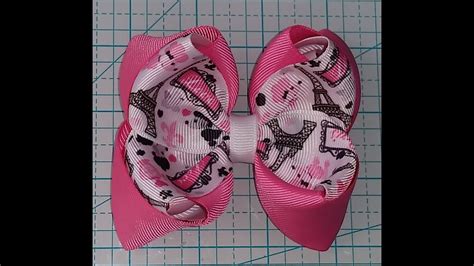 Double Twisted Boutique Ribbon Bow YouTube