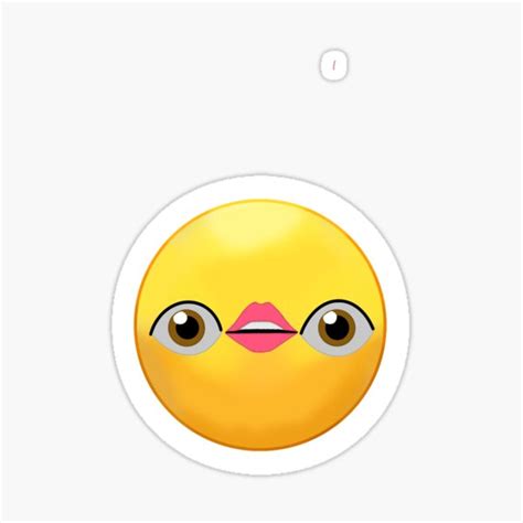 Eye Mouth Eye Emoji Sticker For Sale By Akgamergirl Redbubble