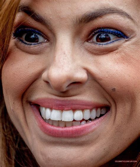 Celebrity Closeup Beauty Myth Tear Trough Eva Mendes Super Happy