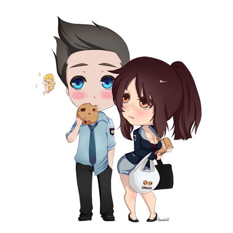 Chibi Cute Couple Anime Wallpaper Anime Couple Cute Wallpaper Posted