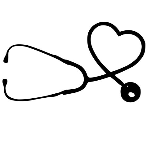 Heart Stethoscope Original Graphic Png Svg And Jpeg Digital Etsy