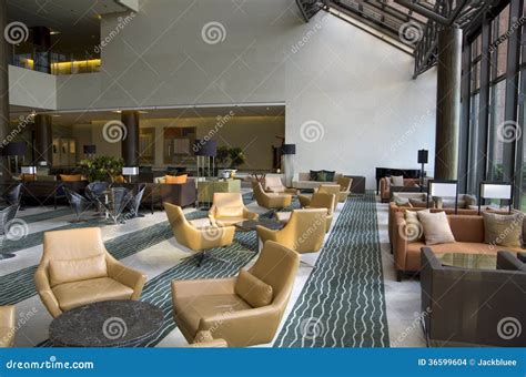 Hotel Lobby Lounge Bar Stock Photo Image Of Busan Column 36599604