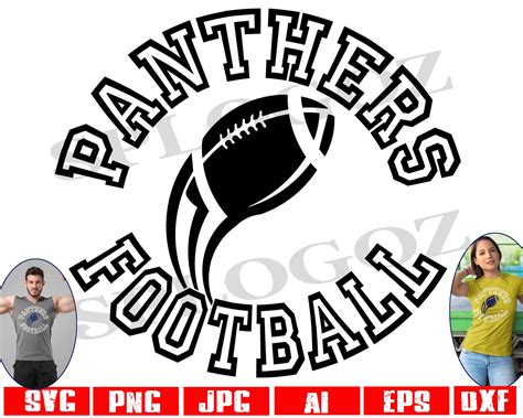 Panthers Football Football Logo School Mascot Amazon Merch Team