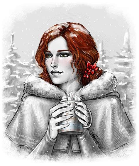 Triss By Nastyaskaya On Deviantart Witcher Art The Witcher The