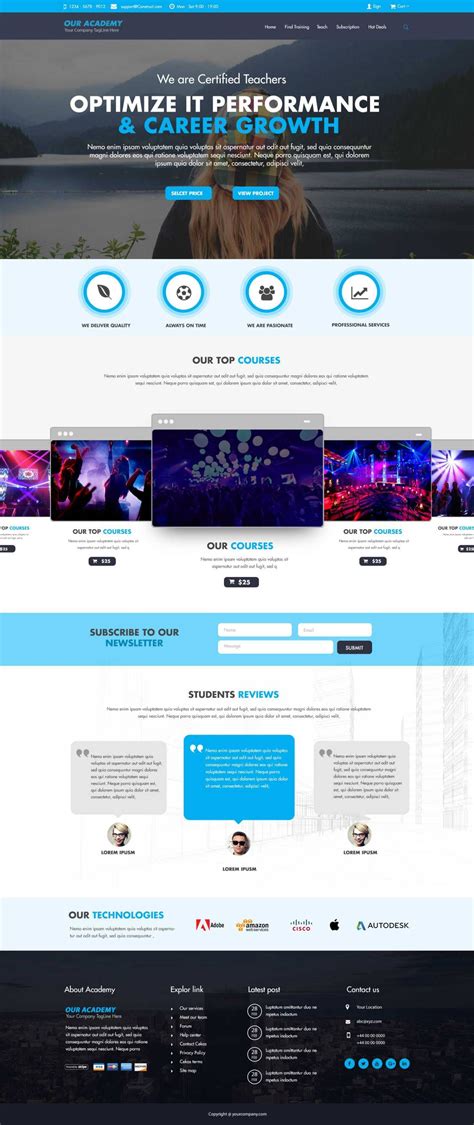 Website Templates With Video