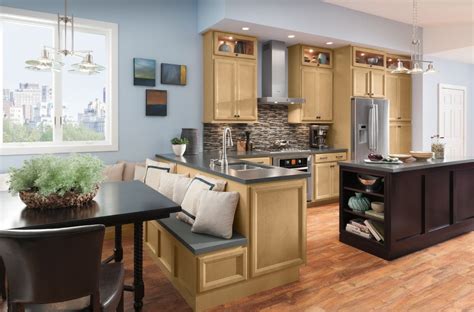 Shenandoah Cabinets Maple Kitchen Cabinets Blue Kitchen Walls Maple