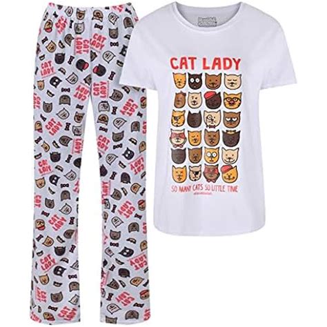 Uk Ladies Cat Pyjamas