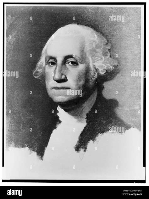 George Washington Head And Shoulders Portrait Facing Left Abstract