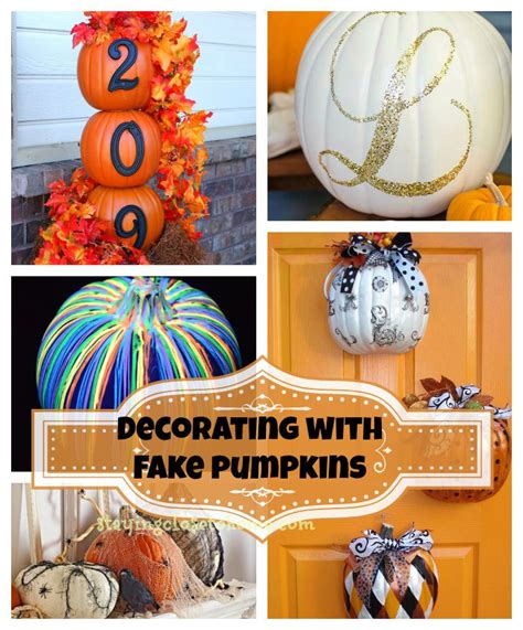 Decorating With Fake Pumpkins Close To Home