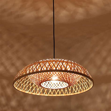 Bamboo Wicker Rattan Pendant Light By Artisan Living Rattan