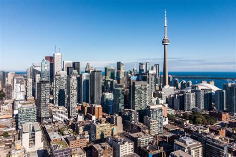 Downtown Toronto Canada Tower Cn Xcitefun Canada Neroenda