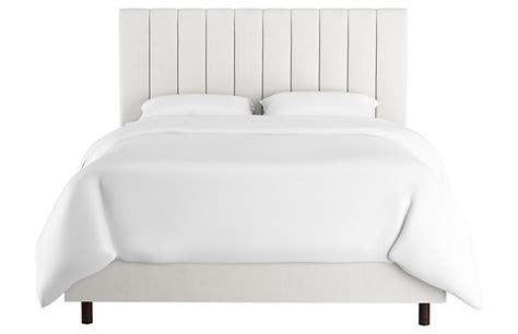 Channeled Upholstered Bed One Kings Lane Channel Bed Headboards