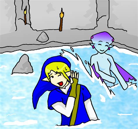 Link And Ruto Water Fight By Midnas On Deviantart