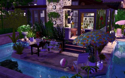 Contemporary Vacation House Sims 4 Houses