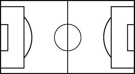 Blank Football Pitch Outline Clipart Best