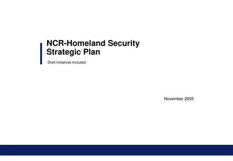 Ppt Ncr Homeland Security Strategic Plan Powerpoint Presentation