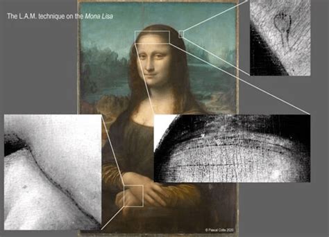 High Res Image Scan Detects Hidden Drawing Under The Mona Lisa