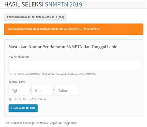 Pengumuman Hasil Seleksi Snmptn Unsri 2019 Universitas Sriwijaya