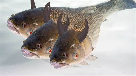 department of supernatural resources finds invasive three headed hellcarp in lake hiawatha the