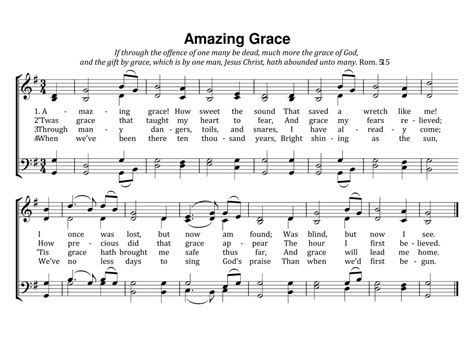 We carry music of all types, from classical to rock and pop and so. 5 Best Images of Amazing Grace Sheet Music Printable ...