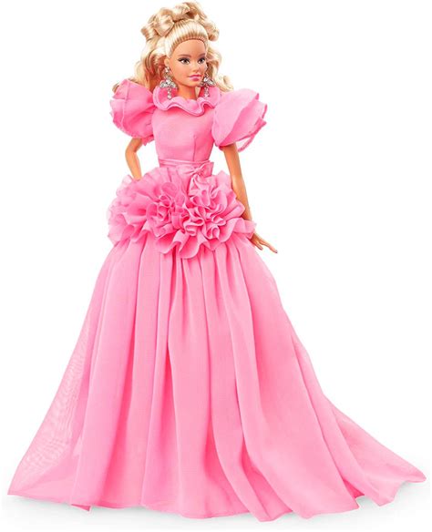 Barbie Signature Pink Collection Doll 3 Barbie Doll Blonde With Silkstone Body Wearing