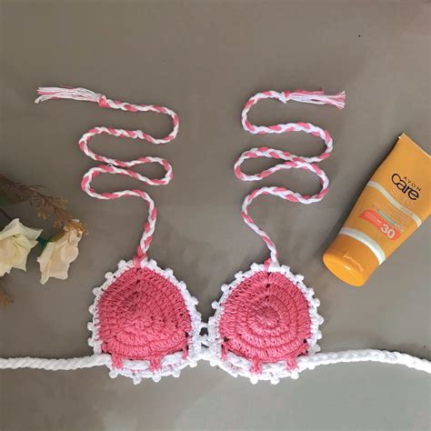 Biquíni Infantil De Crochê Jordellyblima Crochet Bikini Crochet