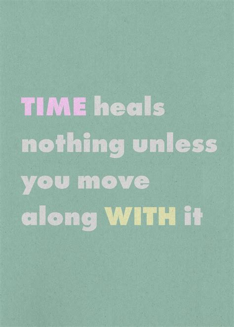 time heals nothing poster by optic riot displate