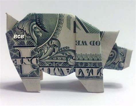 Origami Ideas Origami Tutorial For A Dollar Pig