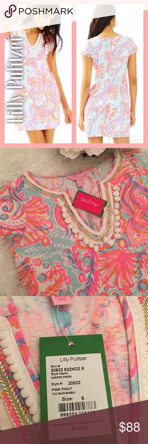 Nwt Lilly Pulitzer Harper Dress In Pink Pout Lilly Pulitzer Dresses