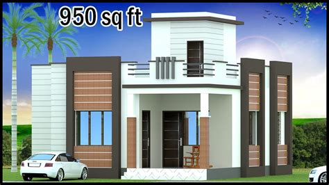 950 Squre Feet 3d House Design 2bhk 3d House Design With Latest
