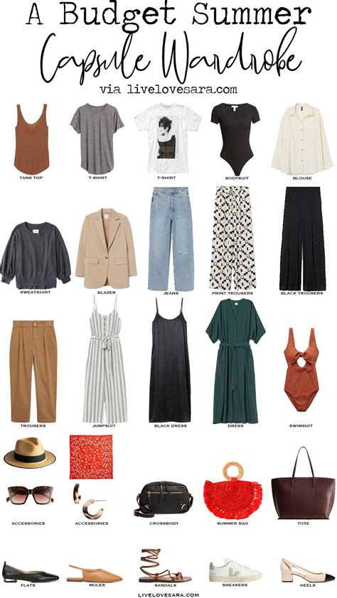 How To Build A Summer Capsule Wardrobe On A Budget Livelovesara