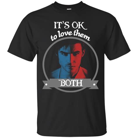 The Vampire Diaries Shirts Its Ok To Love Them Both Teesmiley