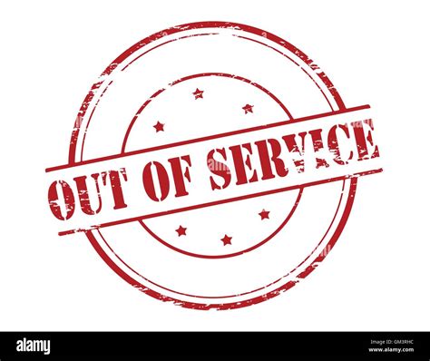 Out Of Service Stock Vector Image And Art Alamy