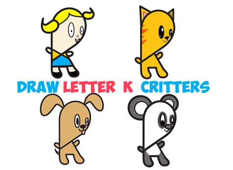 Huge Guide To Drawing Cartoon Characters From Lowercase